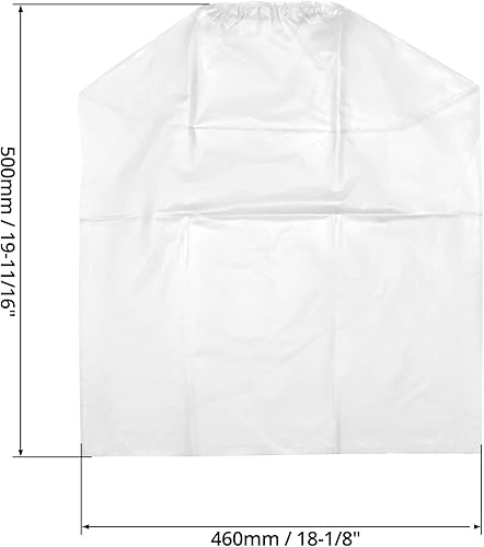 Miniatura 6 de QWORK Paquete de 10 forros de plástico transparente de 55 galones, bolsas transparentes resistentes a prueba de fugas para marinar y salmuera, sin