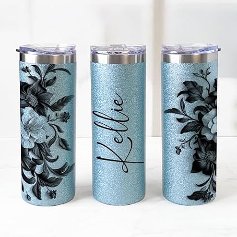 Personalized Glitter Tumbler by MRC Wood Products Cover