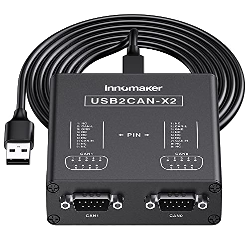 Image of Dual Channels USB to CAN Converter for Raspberry Pi5 /4 /Pi3B+ /Pi3 /Pi Zero(W) /Jetson Nano /Tinker Board /Any SBCs /Desktop /Laptop Support Windows Linux Mac OS Android Venus OS