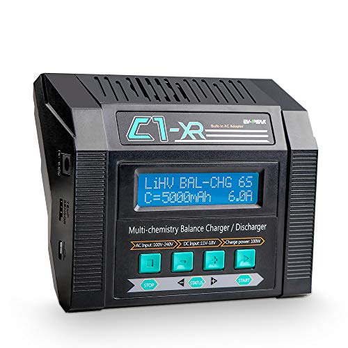 AC/DC 100W 10A Balance Charger Discharger for Multi- Chemistry Battery Packs LiPo/LiIon/LiHV/Life/NiMH/NiCd