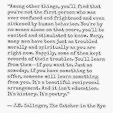 Catcher in the Rye Quote Bumper Sticker Vinyl Decal 5 inches