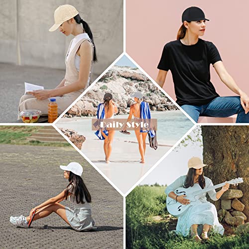 Zando Womens Baseball Caps Men Black Baseball Cap Women Mesh Breathable Baseball Hat For Women Men Waterproof Hats For Women Baseball Cap Men Adjustable Running Golf Hat For Sun Protection Black Hat M #TOP5