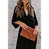 Meenew-Womens-Summer-Maxi-Dress-Party-Vacation-High-Slit-Loose-Long-Beach-Dress Meenew Women's Summer Casual Long Dress Plunge Neck Maxi Party Dress Black L