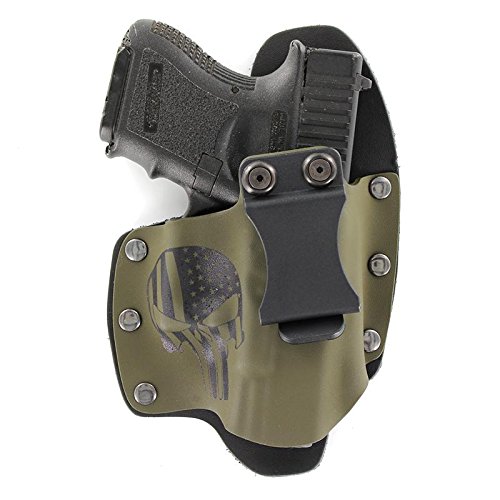 Infused Kydex USA Punisher OD Green IWB Hybrid Concealed Carry Holster