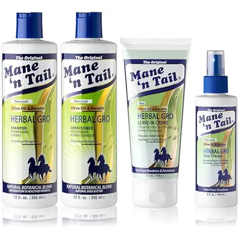 Herbal Gro 12oz Shampoo and 12oz Conditioner Kit with Spray and Creme Therapy Cover