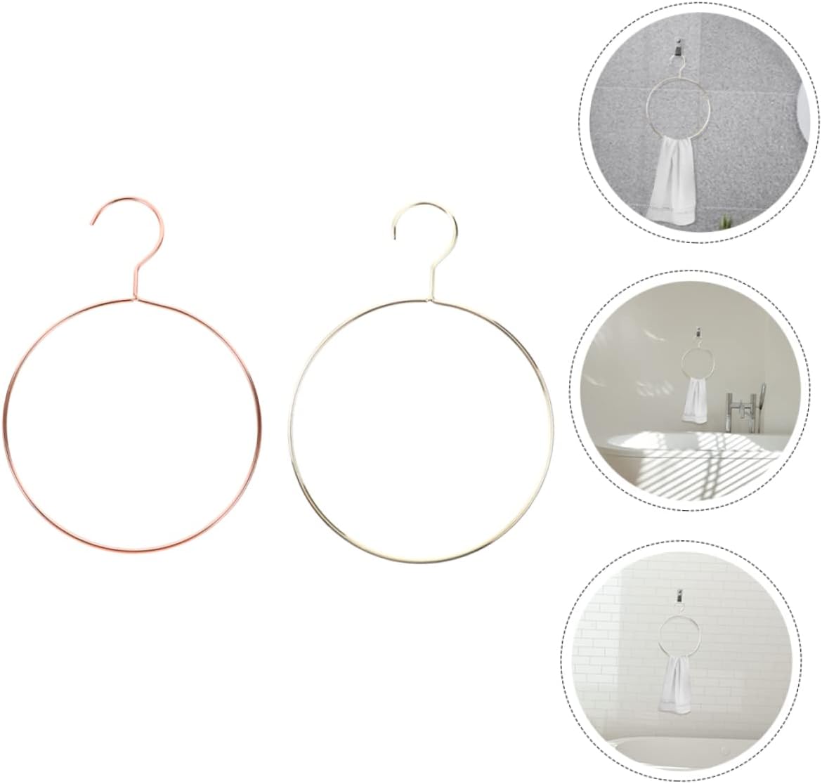2pcs Round Tie Showing Hangers Home Supplies Scarf Hanger Organizer Organizer Space Saver