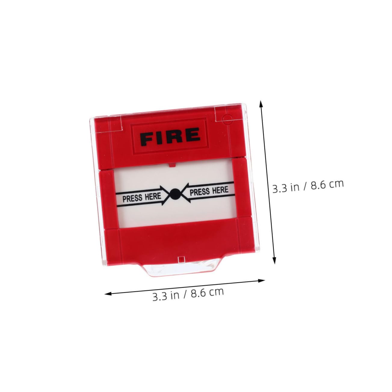 Botón de Alarma contra Incendios Manual, 2 Piezas, Rojo | Plástico, Compatible Sirena o Panel de Aviso, para Espacios Públicos y Oficina