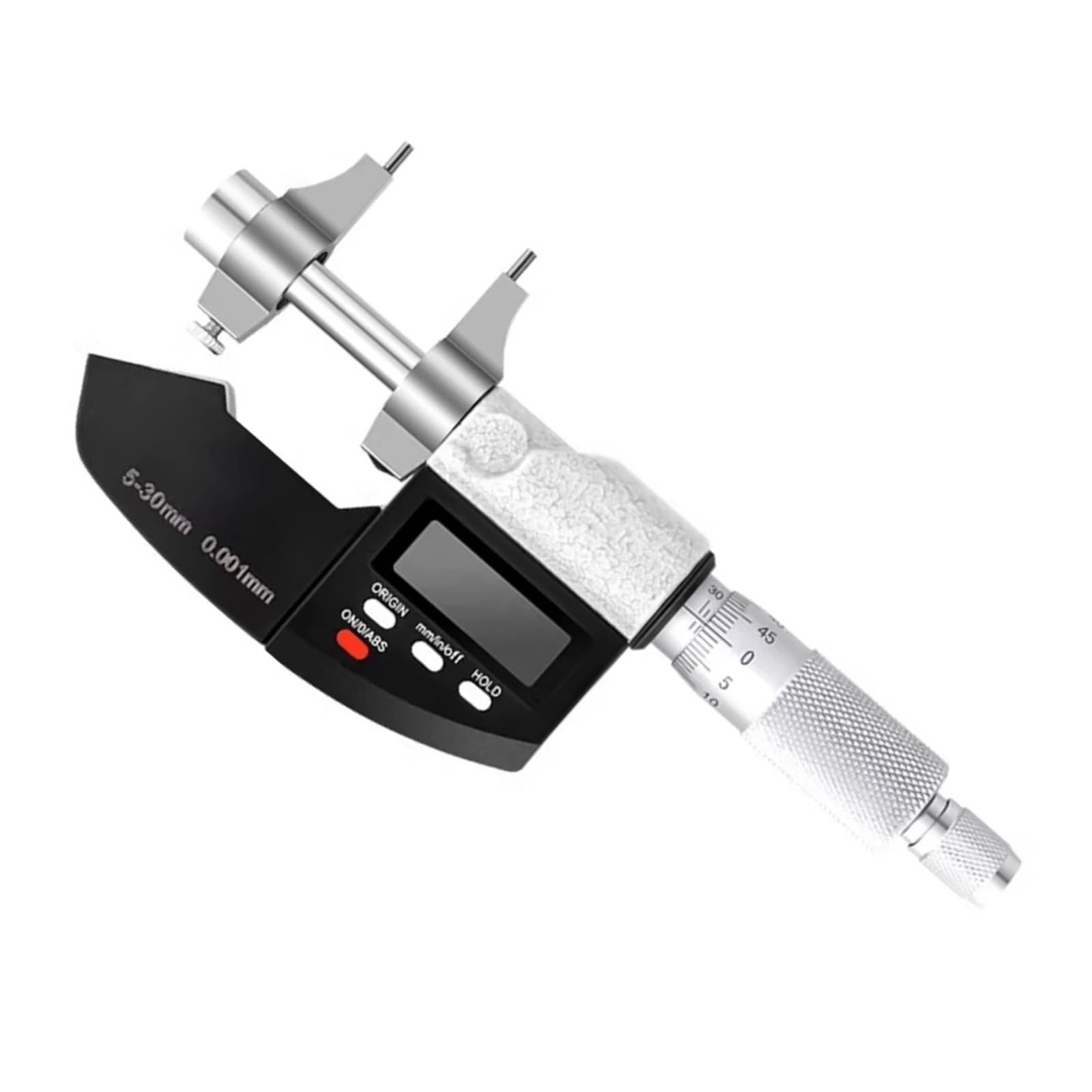 Micrómetro digital Micrómetro electrónico for exteriores, herramientas de medición con punta de carburo, calibre de 0 a 25 mm, micrómetro digital Micromaster