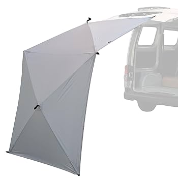 Camper's Collection タープ 未使用品 山善 傘みたいに広げるだけ アタッチメントタープ カーサイド