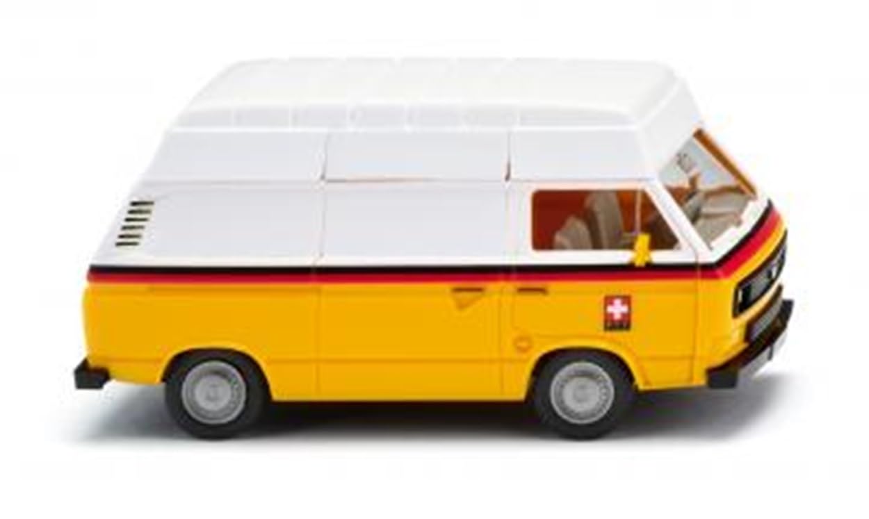 Wiking VW T3 High Roof Panel Van Swiss Post 1979-92 WK029410 HO Gauge