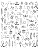 JIALEEY 72 PCS Medical Nurse Charms Mixed Stethoscope Syringe Nurse Cap Hat Charms Nurse Graduation Pendants DIY for Necklace Bracelet Jewelry Making and Crafting