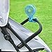 WiHoo Portable Stroller Fan, 11H Ultra-long Battery Life 3 Speed 360°Rotate, USB Rechargeable or Battery Operated Cooling Clip On for Baby Crib Travel Car Seat Blue
