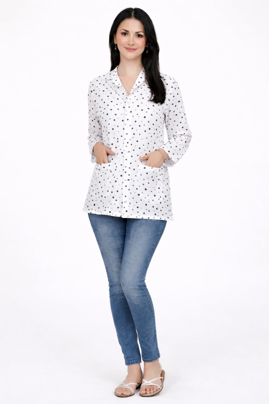 abrav Summer Coat for Women, Cotton, Floral Pattern, Long Sleeve, Lightweight, Regular Fit | summer outerwear women (Design May Vary)-picture-21