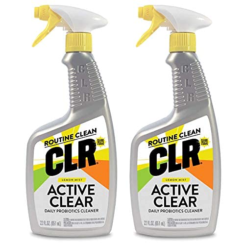 CLR Active Clear Daily Probiotics Cleaner 22 Ounce Bottle (Lemon Mist, Pack of 2)