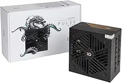 Fonte Pulse Pro 800W – Gold Full Modular, Capacitores Japoneses, PFC Ativo e Cybenetics Gold, desempenho máximo para PCs Gamer