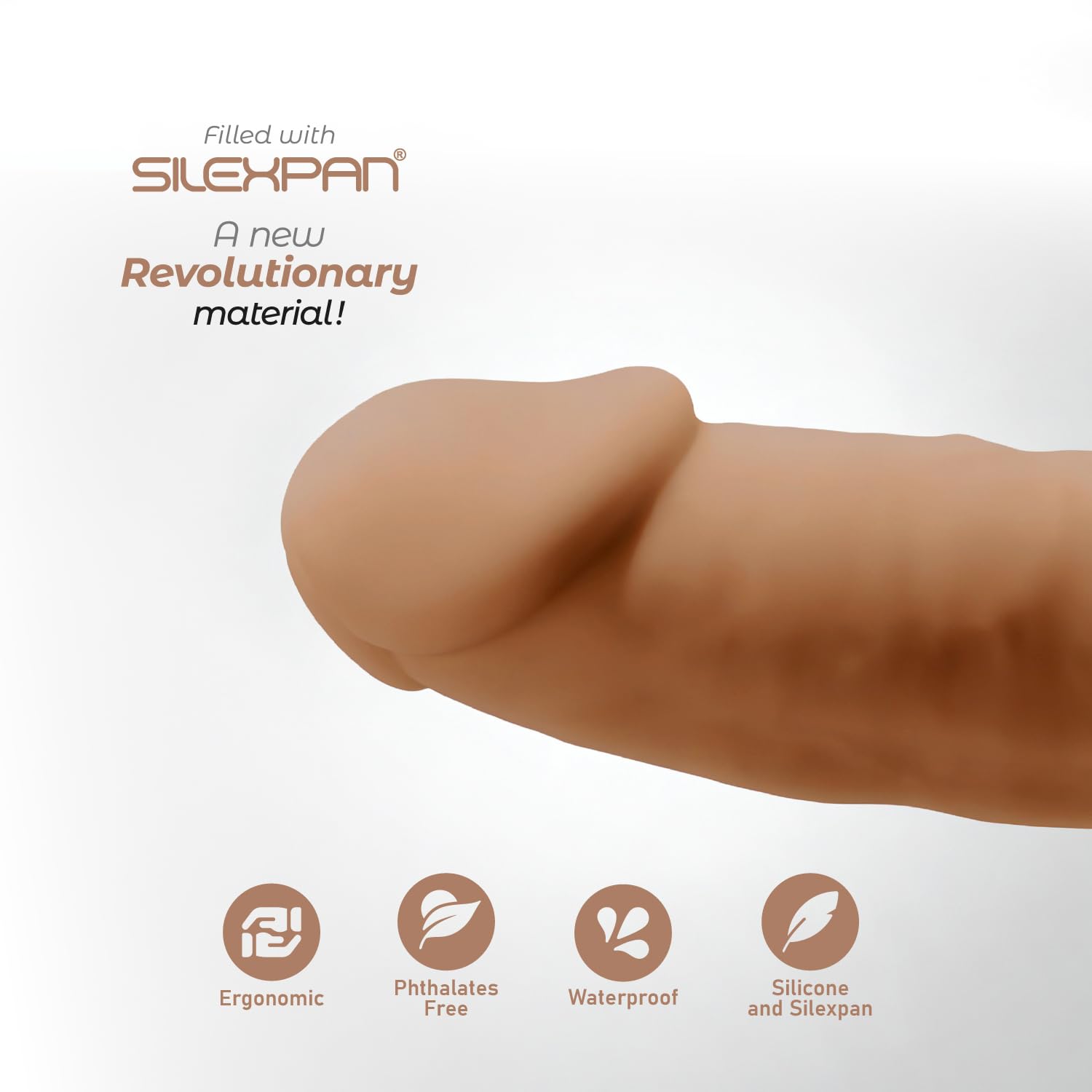 DILDO DUAL DENSITY SILICONE MOD. 2-6