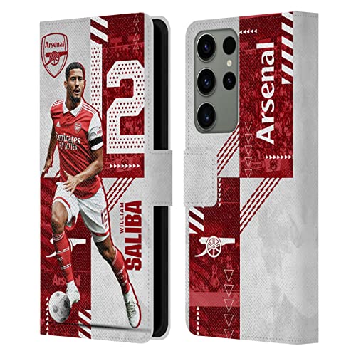 Funda protectora Arsenal FC William Saliba Samsung Galaxy S23 Ultra 5G libro