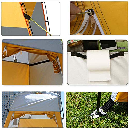 Tente de douche de camping portable pliante sous forme d'auvent de toilette de voyage