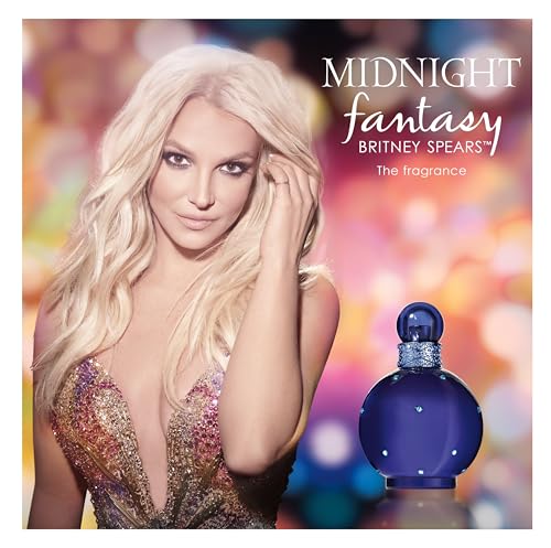 Miniatura 4 de Britney Spears Midnight Fantasy 100 ml, Eau de Parfum para Mujer | Fragancia Floral Ambarina y Afrutada, Notas de Ciruela Exótica, Iris Aterciopelado y Ámbar, Frasco Azul Medianoche