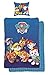 Produktbild Familando Wende Bettwäsche-Set Paw Patrol, 135x200 cm 80x80 cm, 100% Baumwolle, Linon Kinder-Bettwäsche Aymex