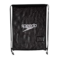 Speedo Unisex Adult's Equipment Mesh Bag, Black, 35 L