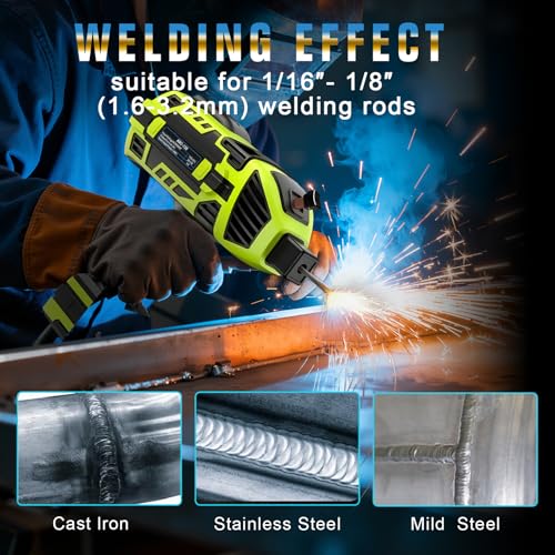 Image of TRQWH Portable Welding Machine 110V Handheld Welder | IGBT Inverter, 5 Variable Current Adjustment, Fit 1 /16 inch-1 /8 inch Welding Rods, for DIY /Home Repair /Farm Maintenance /Automotive