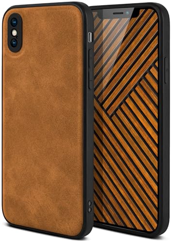 Étui de protection iPhone X/XS ONEFLOW Pali Case en cuir végétalien avec protège-objectif