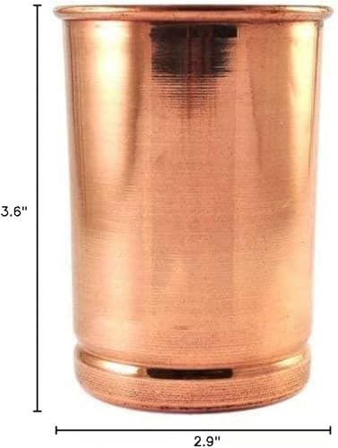 Miniatura 5 de PARIJAT HANDICRAFT Vaso de cobre - Vaso de cobre 100% puro para mulas de Moscú bellamente hecho a mano taza de julepe de menta en relieve. (taza de