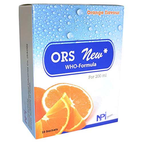 ORS New WHO-Formula Orange Flavour 200ml 10 Sachets