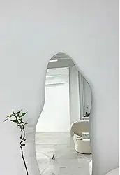 Espelho De Corpo Inteiro | Design OrgâNico Flame | Formas Onduladas E Decorativas | PeçA úNica Para Ambientes Modernos