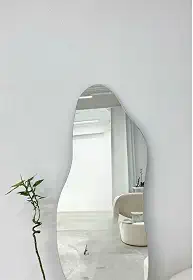 Espelho De Corpo Inteiro | Design OrgâNico Flame | Formas Onduladas E Decorativas | PeçA úNica Para Ambientes Modernos