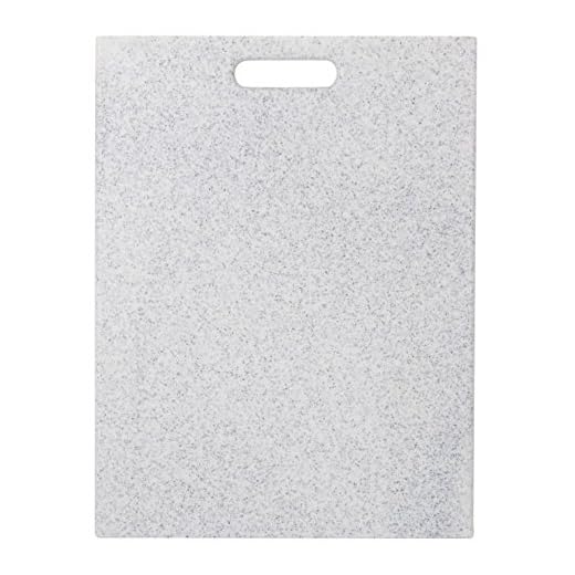 EcoSmart PolyCoco Cutting Board, Light Gray, 12" by 16", Recycled Plastic and Coconut Shell, Made in the USA by Architec