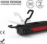 Vista 3 de Maksone Herramienta automática de emergencia 9 en 1 con linterna, interruptor de ventanas y cortador de cinturón de seguridad, luz de trabajo LED