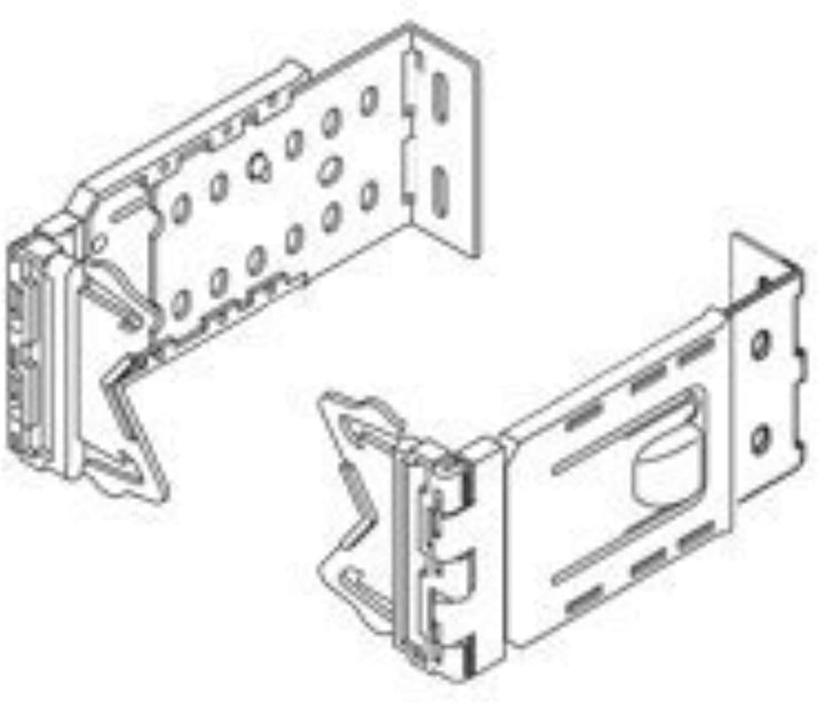 Graber 2 1/2Inch Wide Dauphine Curtain Rod Brackets, 6 to