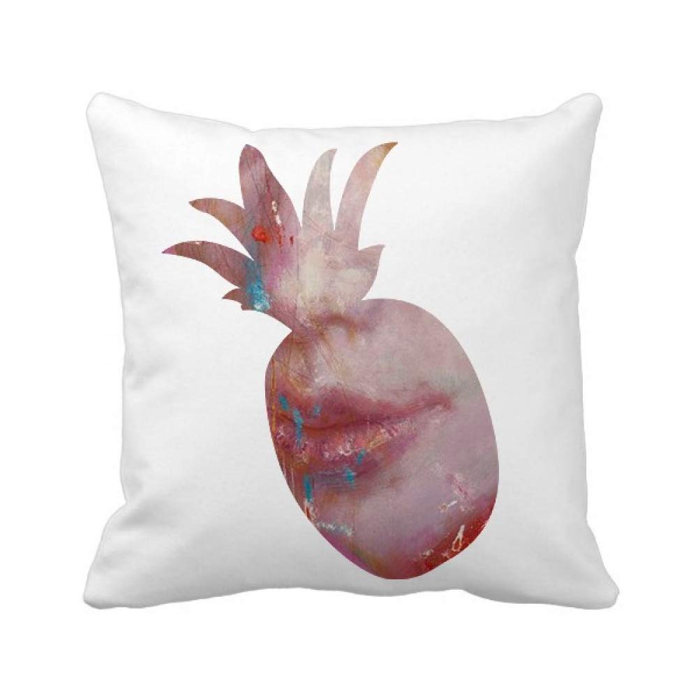 Housse de coussin carrée Feise XJJ motif ananas déco 45x45 cm