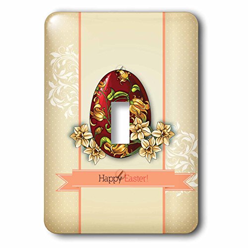 Interruptor de pascua 3dRose alegre para llenar de vida tus paredes 2