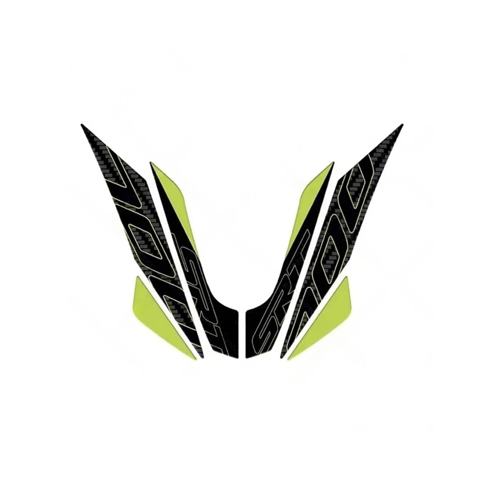 Pljgdvbx One Color Motorcycle Gas Tank Sticker For Qj Srt 700 X Motorcycle Accessories Protective Tank Pad Stickers Kit General Purpose Replacement Generic Universal