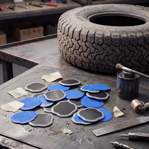Image of Tallew 20 Pcs Heavy Duty Tire Patches Radial Patch, 130 mm