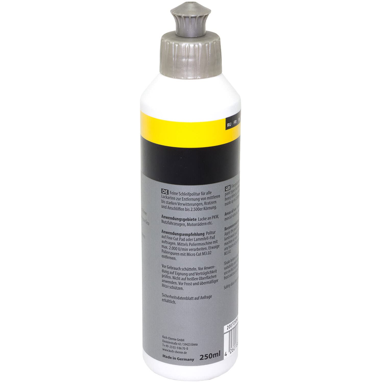 F6.01 Koch Chemie - Pulido fino sin aceite de silicona, 4 unidades de 250 ml