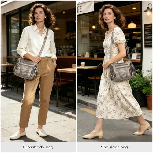 Image of VOLGANIK ROCK Crossbody Bag for Women with Tassel Ladies Soft PU leather Purses and Handbag Pocketbooks