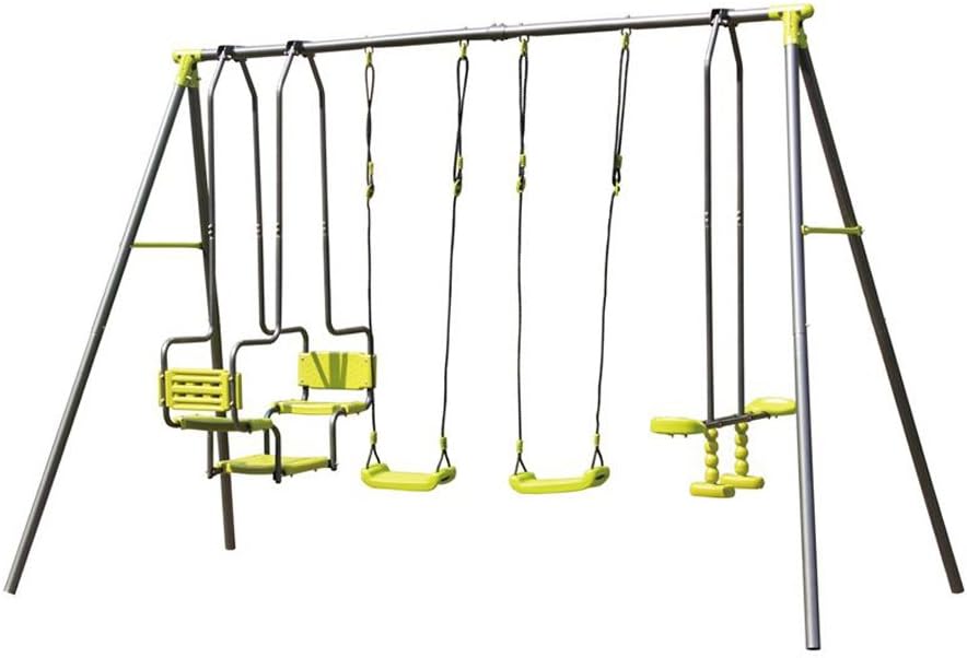 4 Unit Metal Swing Set