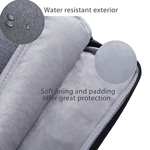 Procase 14-15.6 Inch Laptop Sleeve Case Cover Bag For 2019 Macbook Pro 16" A2141, Most 14 15 Inch Laptop Ultrabook Notebook Chromebook Dell Toshiba Hp Acer -Grey #TOP1