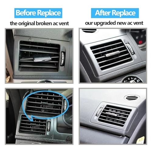 Rejilla de ventilación para Benz W204 Clase C 2007-2011 de consola auto AC RHD izquierdo 5