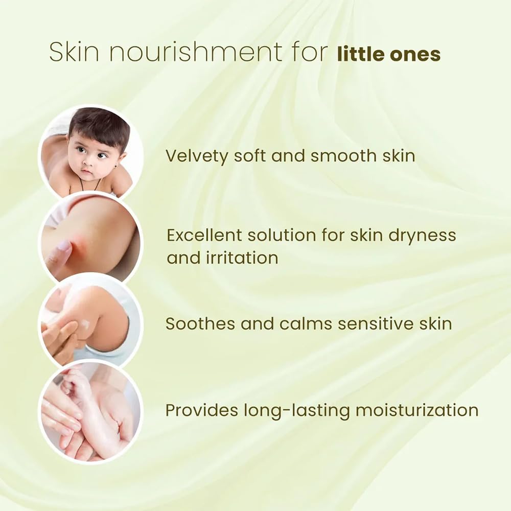 Babyorgano Baby Body Lotion for Newborn 0-2 Years Babies 200ml | Nourish & Moisturise Skin | Non Sticky | Enriched with Ylang Ylang, Olive Oil, Paraben Free 3