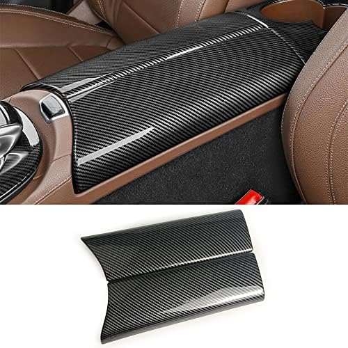 CHUANGHUI for Mercedes-Benz E Class W213 2017-2021 Carbon Fiber Color Car Interior Center Armrest Box Cover Console Box Protect Cover E200 E250 E300 E400 E450 (E Class W213)