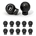 Produktbild 10er SET Kordelstopper/Kordelklemme (Tanka) Ø 18mm für Seile, Jacken uvm. aus Kunststoff, Farbe: Schwarz - Marke Ganzoo