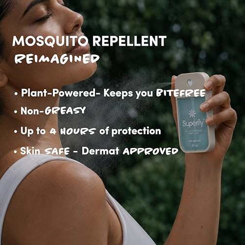 Image of Superfly, Plant-Powered DEET-Free Mosquito Repellent for Adults Kids & Family - Non-Toxic Insect Repellent Spray, Skin-Safe Formula : Pink Pepper