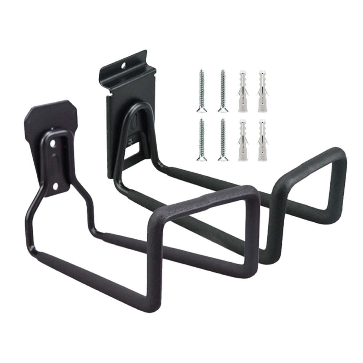 Ciieeo Ganchos de Garaje para Montaje en Pared, Gancho Multiusos de Hierro, Resistente Corrosión, para Cables y Herramientas, 2 Piezas