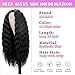 Mairead 28 Inch Long Curly Synthetic Lace Front Wigs for Black Women Loose Deep Wave Black Synthetic Wig Middle Part 4