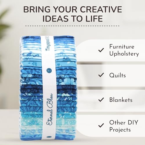 image for Tinyspool & Co. Jelly Roll Fabric Strips for Quilting, Crafting, and S